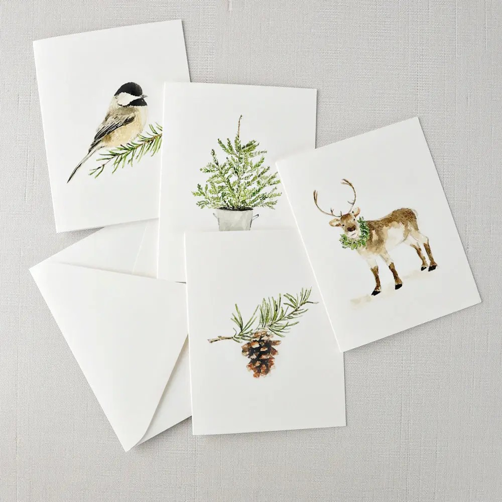 Evergreen Notecard Set