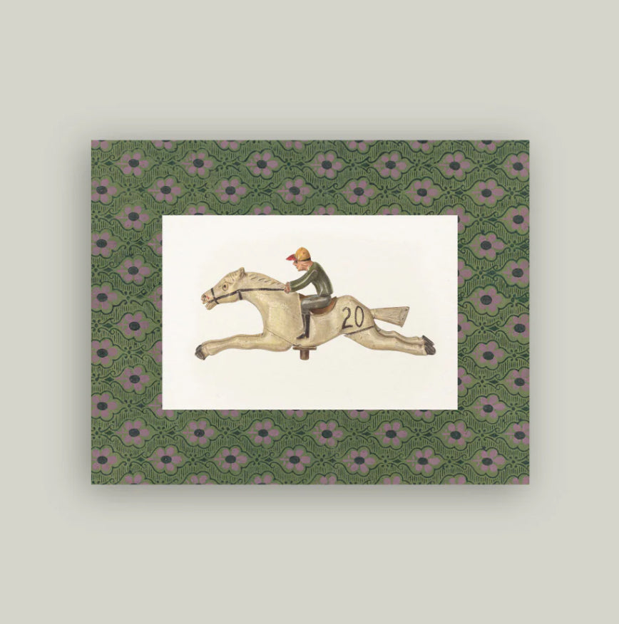 Toy Race Horse Horse Print