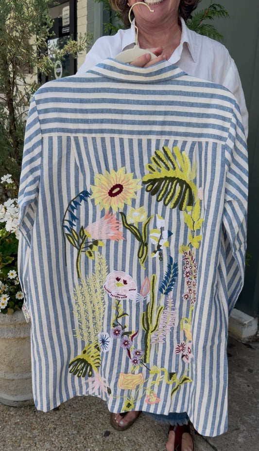Summer in the Garden Embroidered Dress