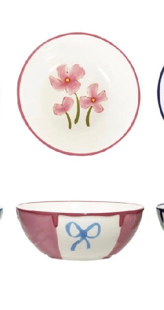 Hand-Painted Cottage Bowl