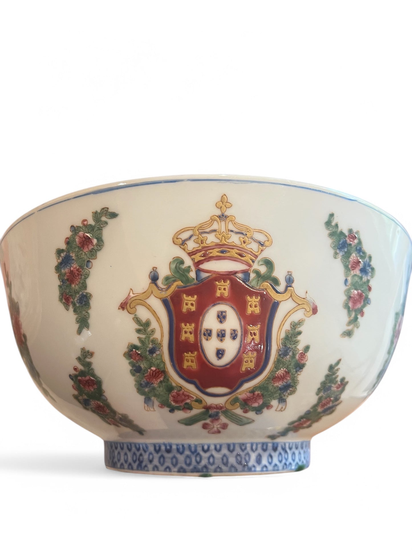 Vintage Floral Armorial Bowl