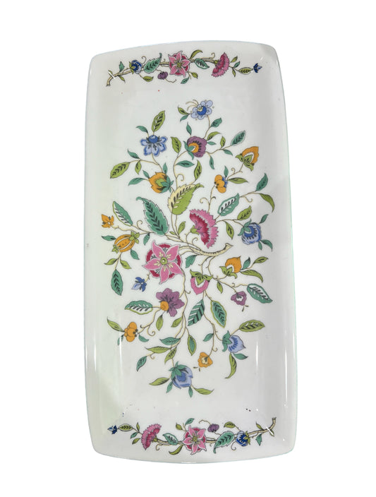 Vibrant Floral Rectangular Tray