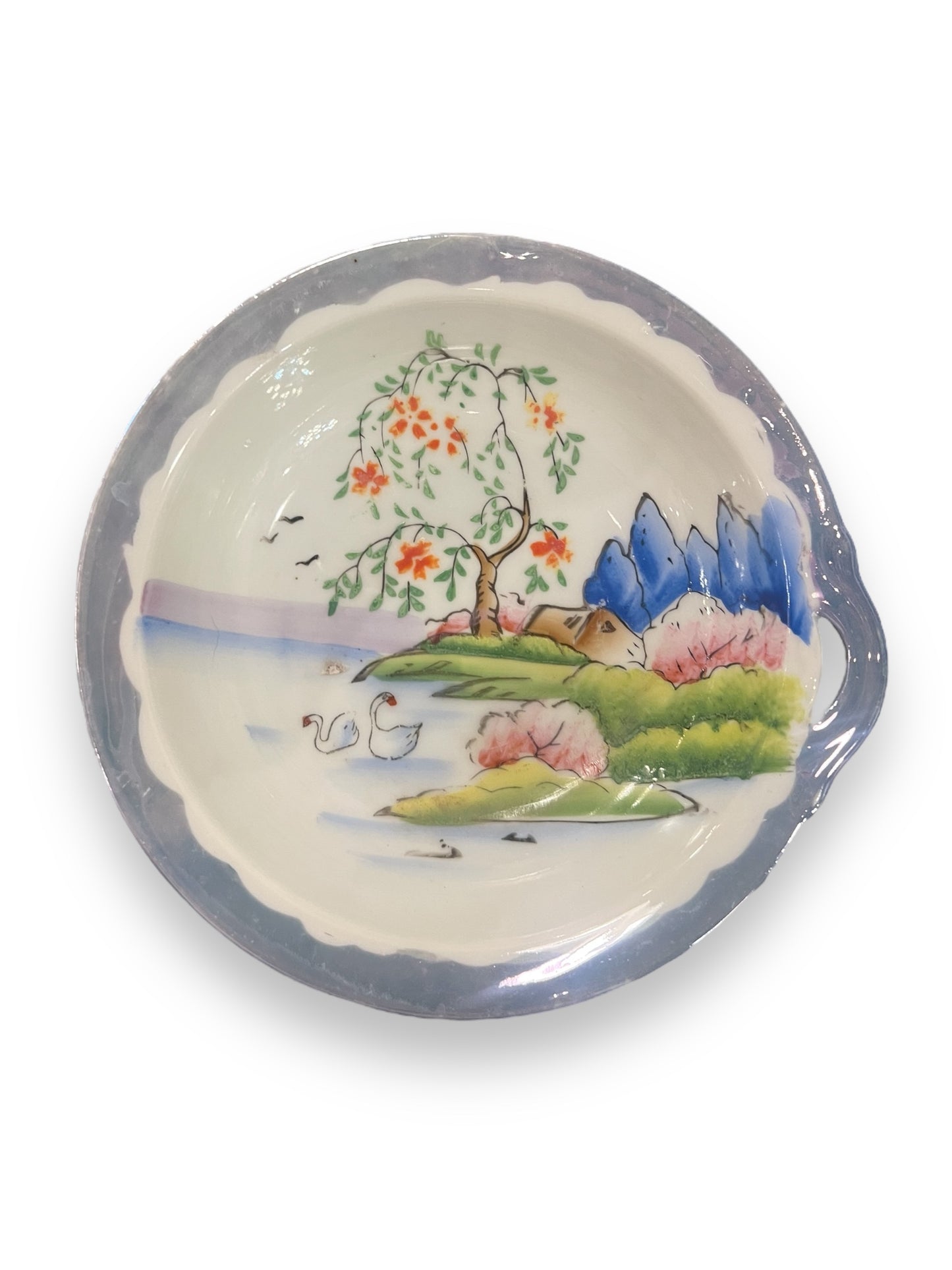 Lusteware Bowl with Asian Print