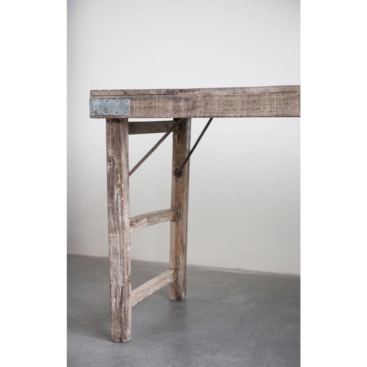 Rustic Wood Folding Table