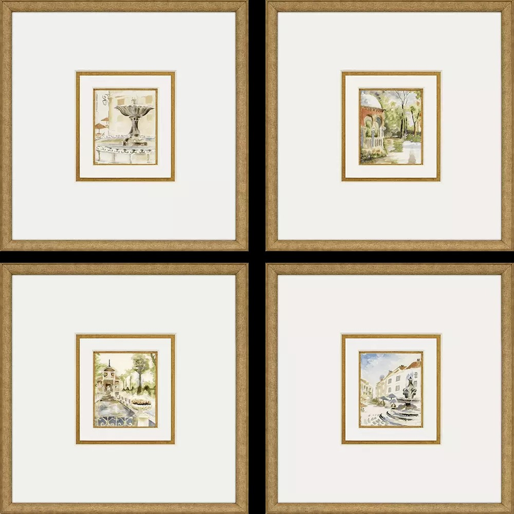 Fountains II Framed Art