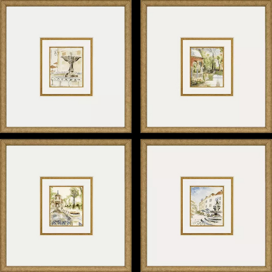Fountains II Framed Art