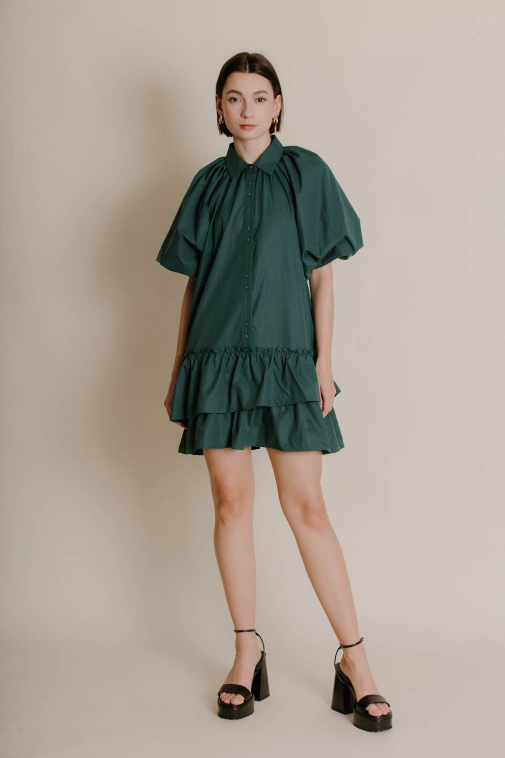 Hunter Balloon Sleeve Dress