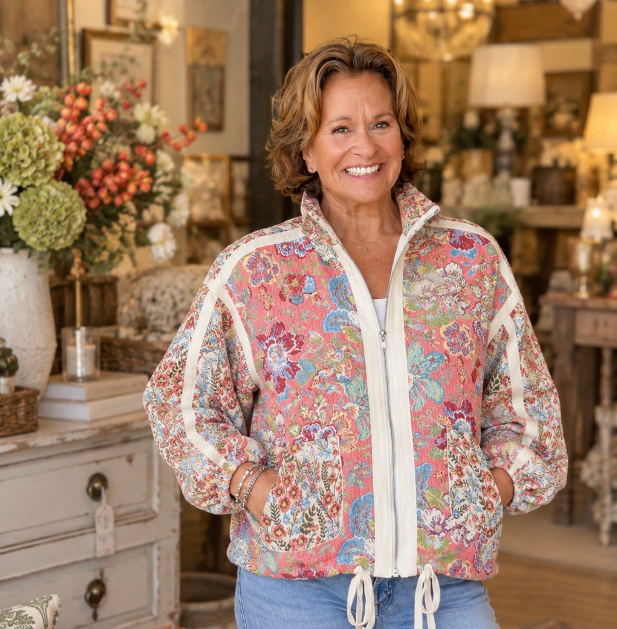 Jacquard Floral Jacket