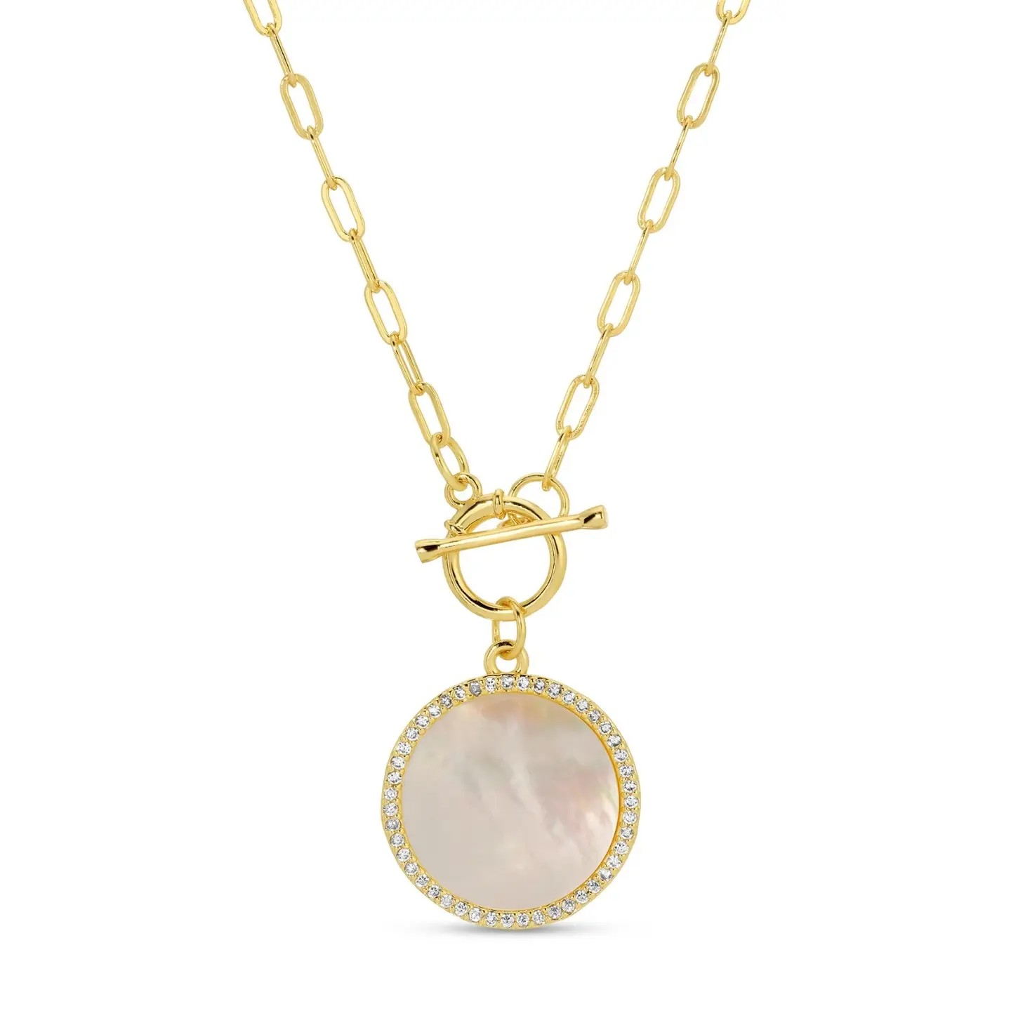 Mother of Pearl Toggle Necklace