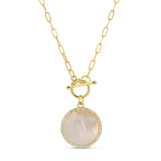 Mother of Pearl Toggle Necklace