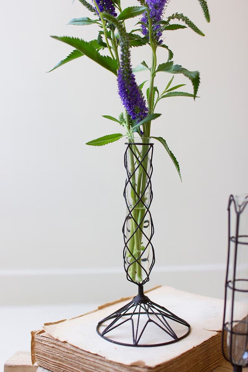 Set of 3 Wire Wrapped Bud Vases