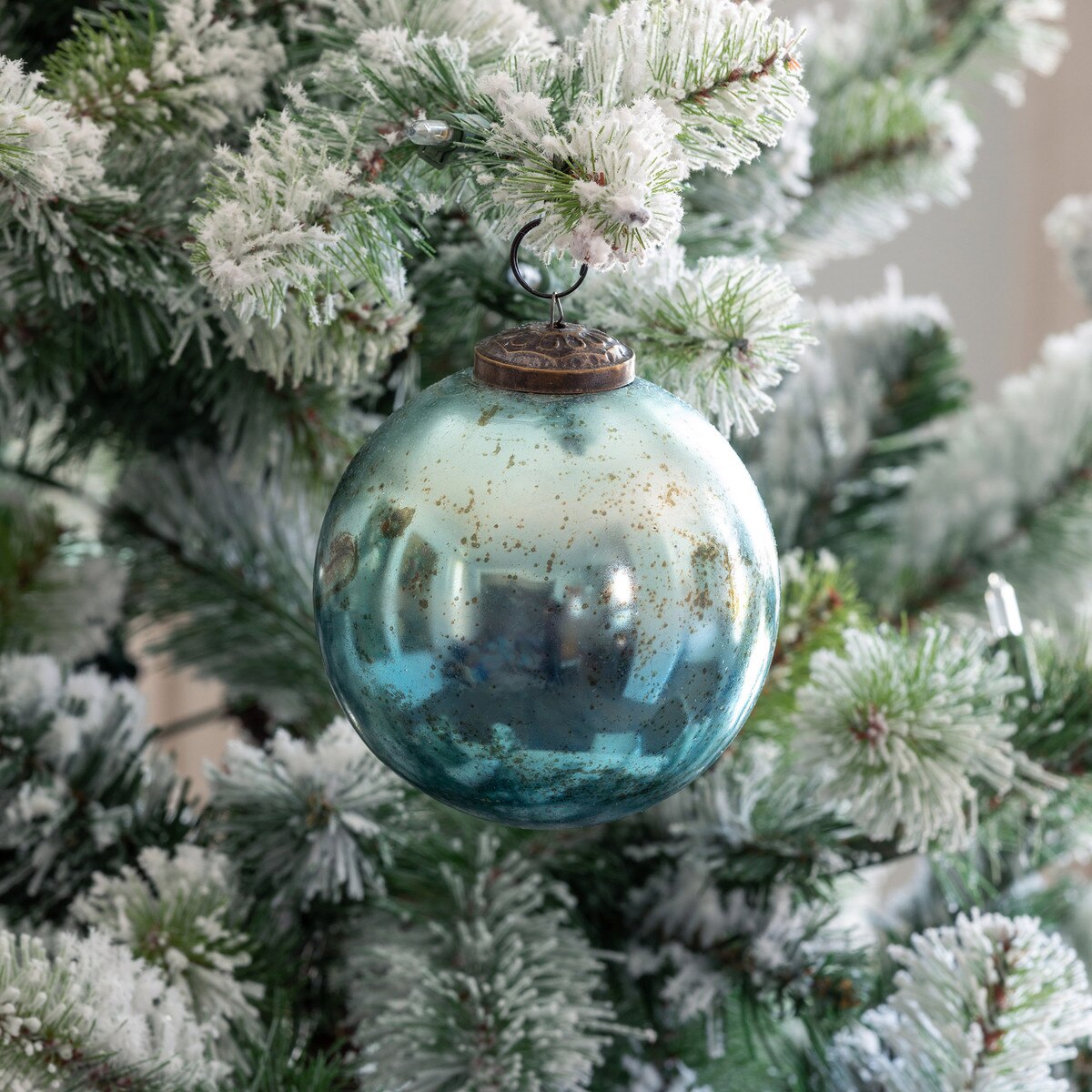 Blue Kyanite Glass Ornament