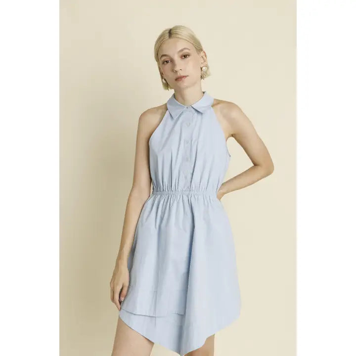 Racerback Poplin Dress