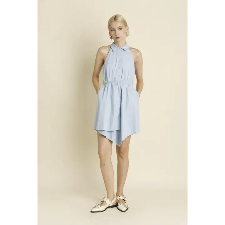 Racerback Poplin Dress