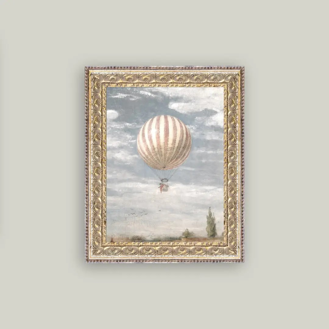 Framed Air Ballon Print