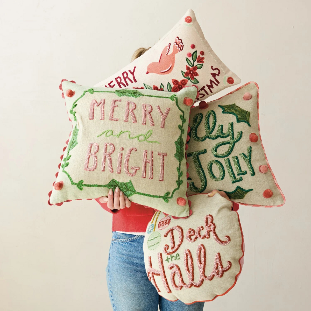 Linen Holiday Pillow
