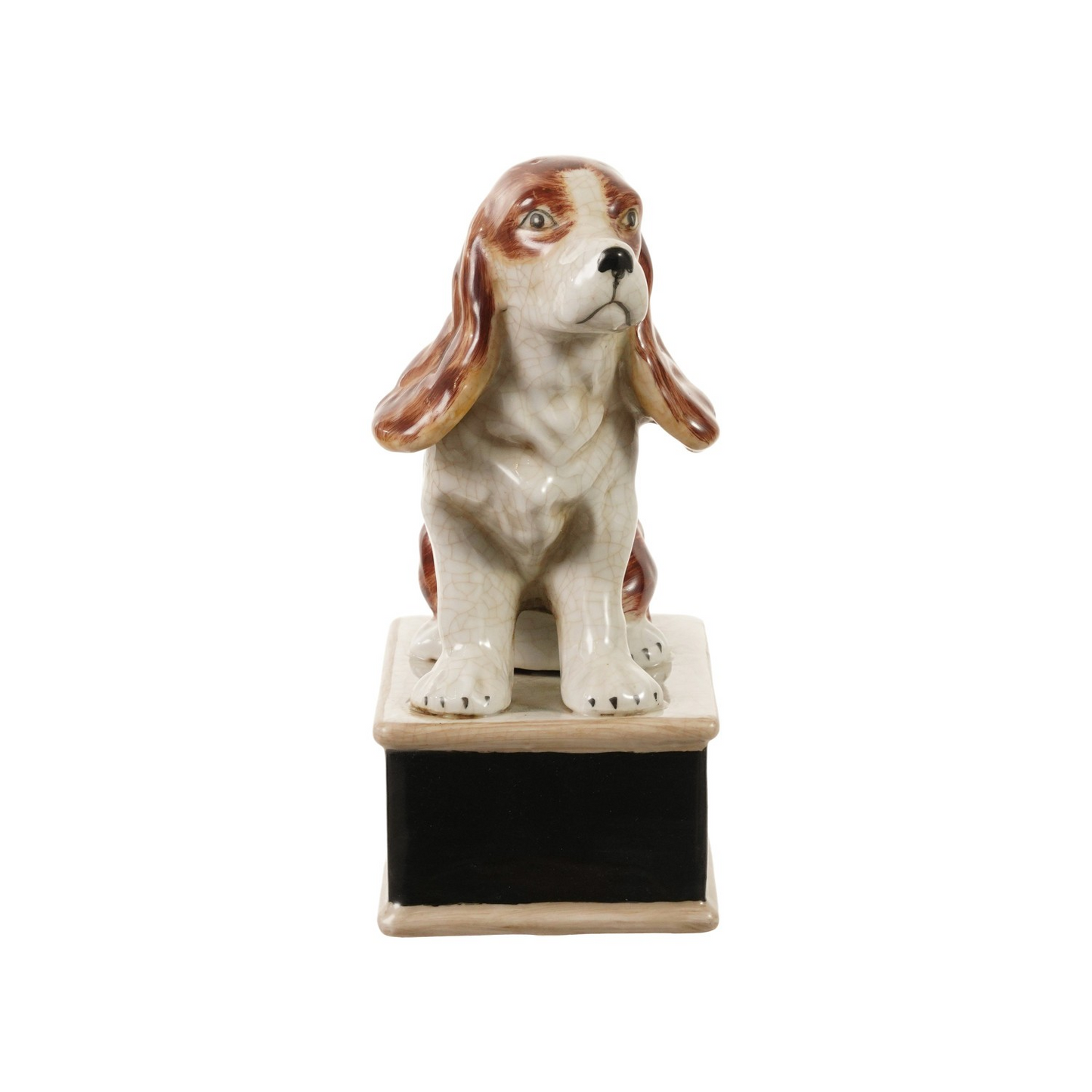 Hand-Painted Stoneware Spaniel