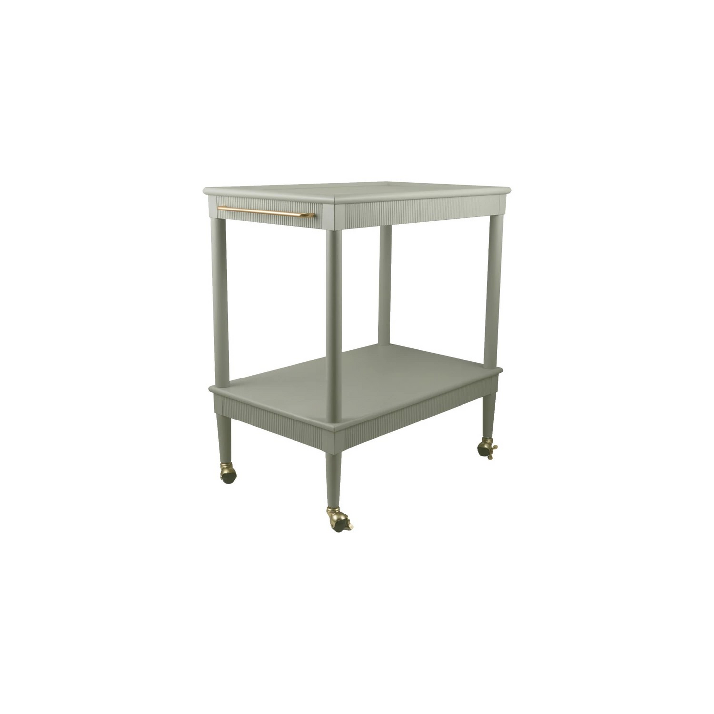 Mint & Brass Rolling Cart