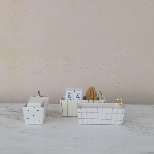 Stoneware Soap Dish