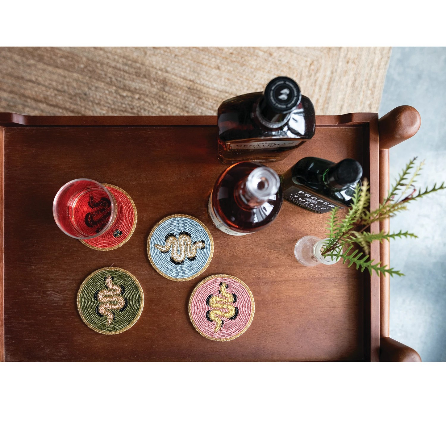 Glass Beaded Coaster