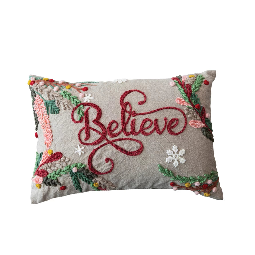 Believe Christmas Pillow