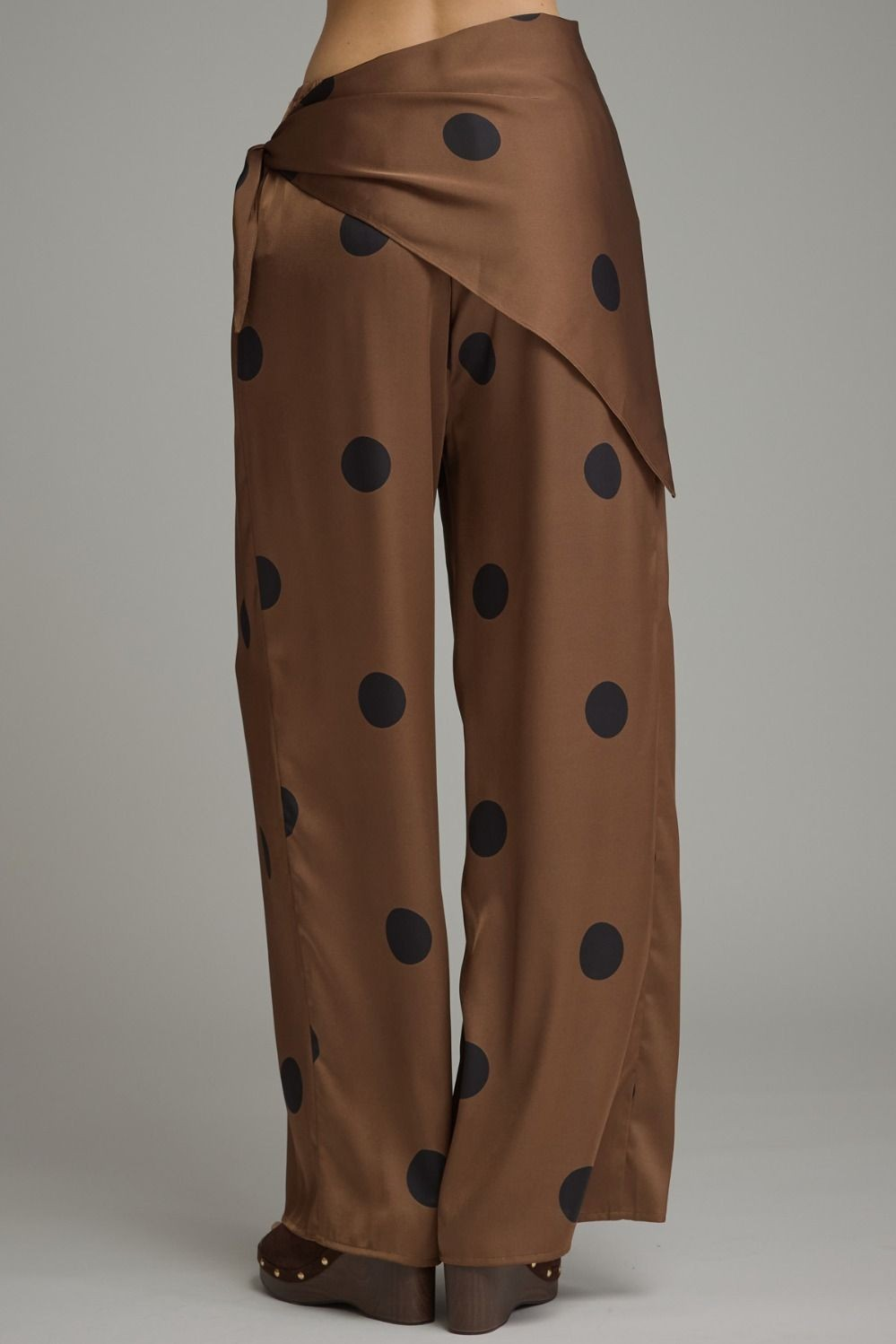 Polka Dot Satin Pants