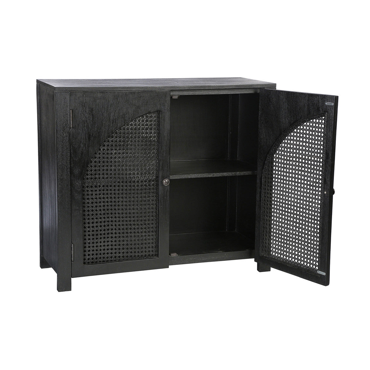 Modern Arched Cabinet in Black