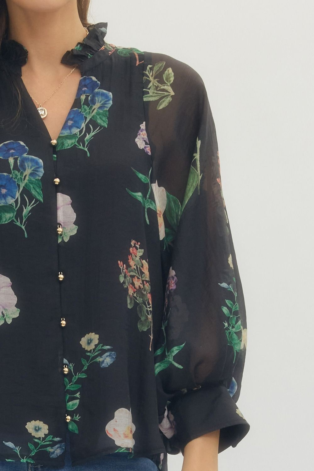 Midnight Garden Blouse