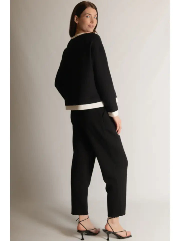 Pleated Tapered Lounge Pant