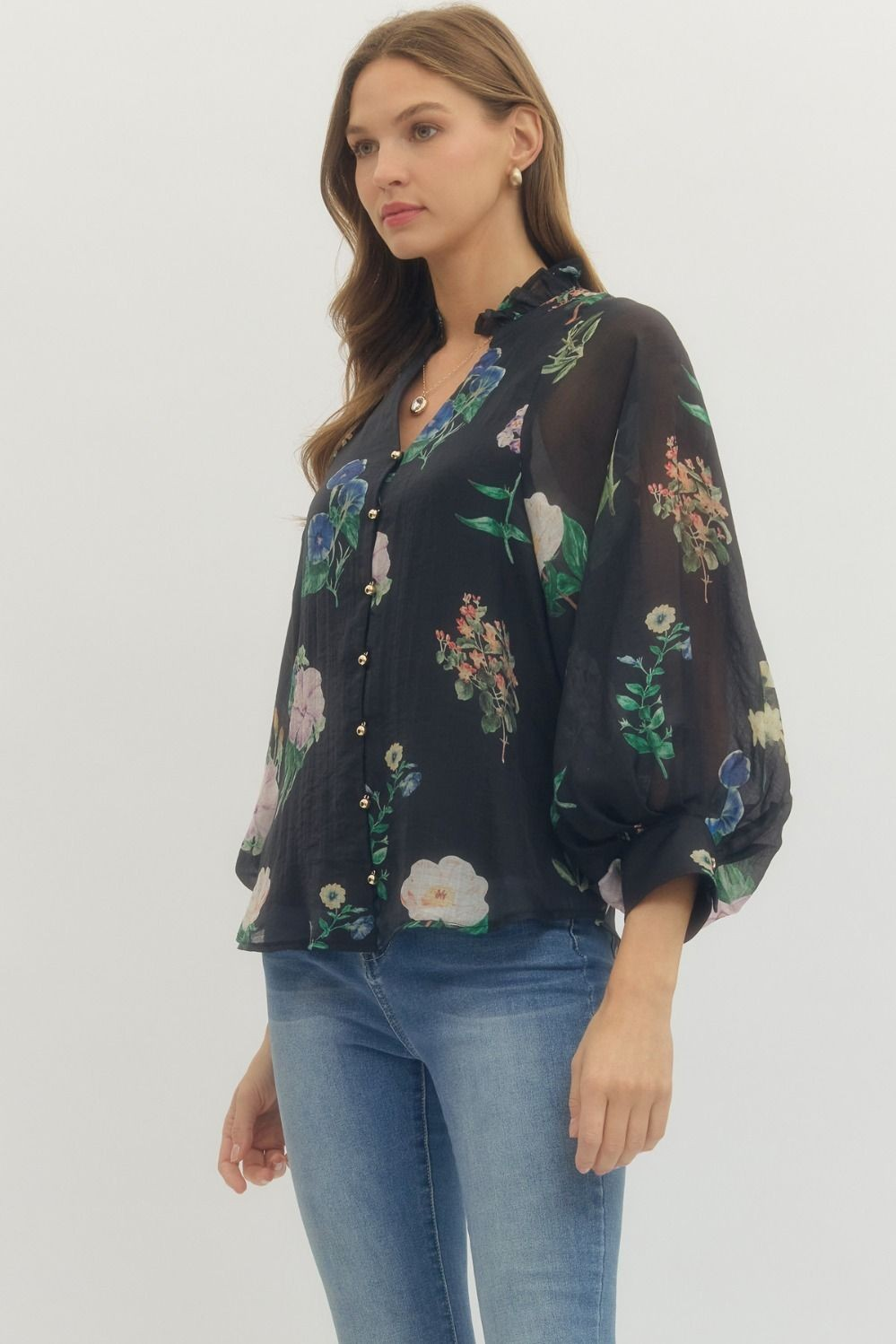 Midnight Garden Blouse