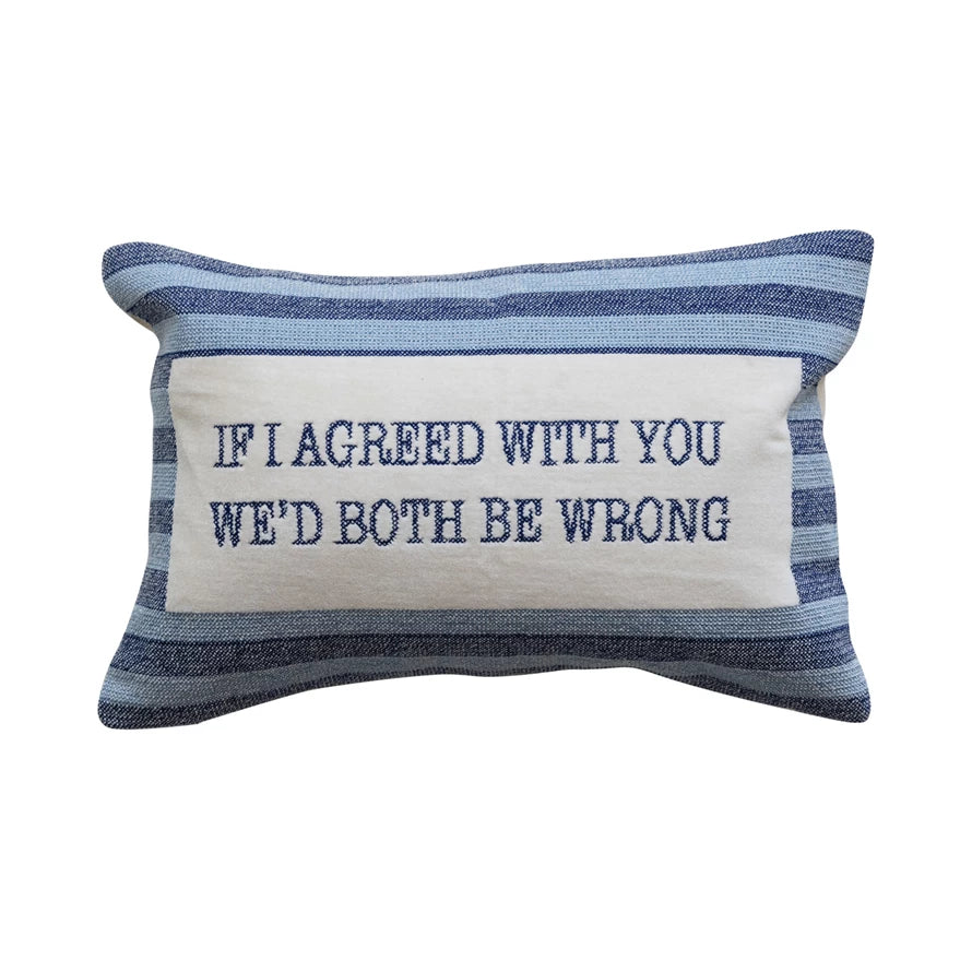 Both Be Wrong Lumbar Pillow
