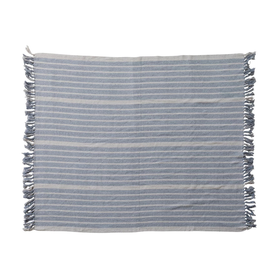 Blue Stripe Throw