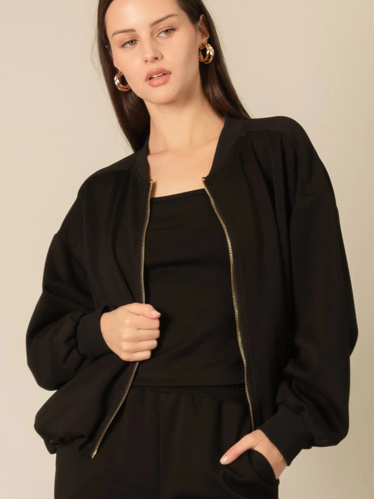 Butter Modal Bomber Jacket