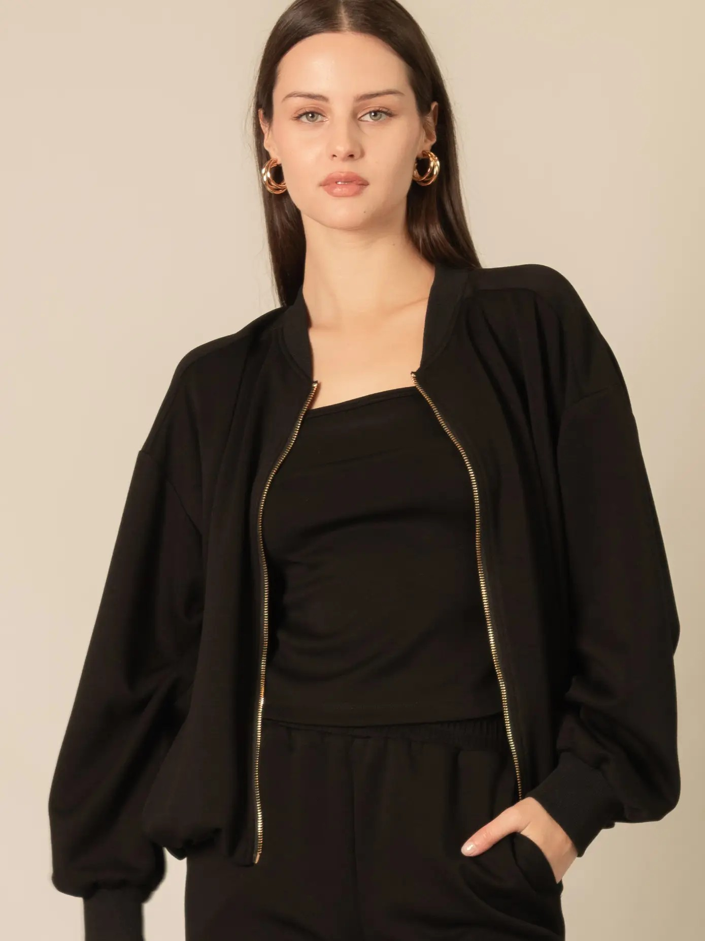 Butter Modal Bomber Jacket
