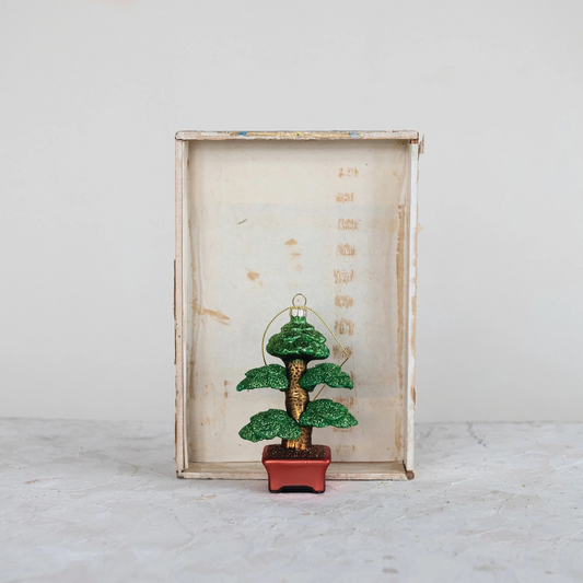 Glass Bonsai Ornament