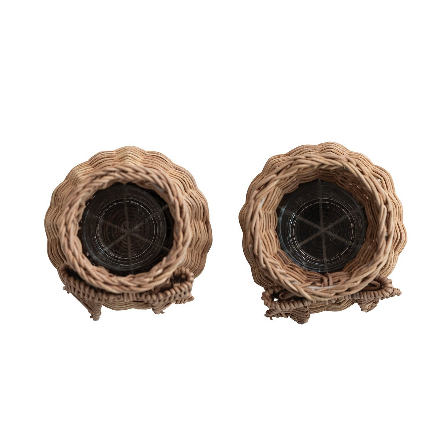 Rattan Vase with Bow