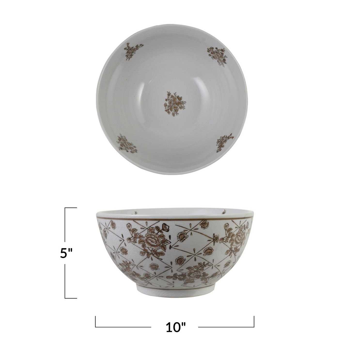 Stamped Porcelain Bowl