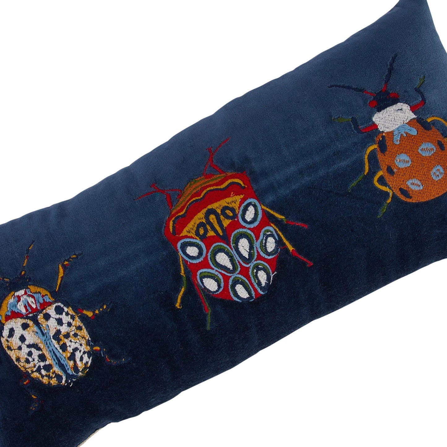 Velvet Beetle Lumbar Pillow