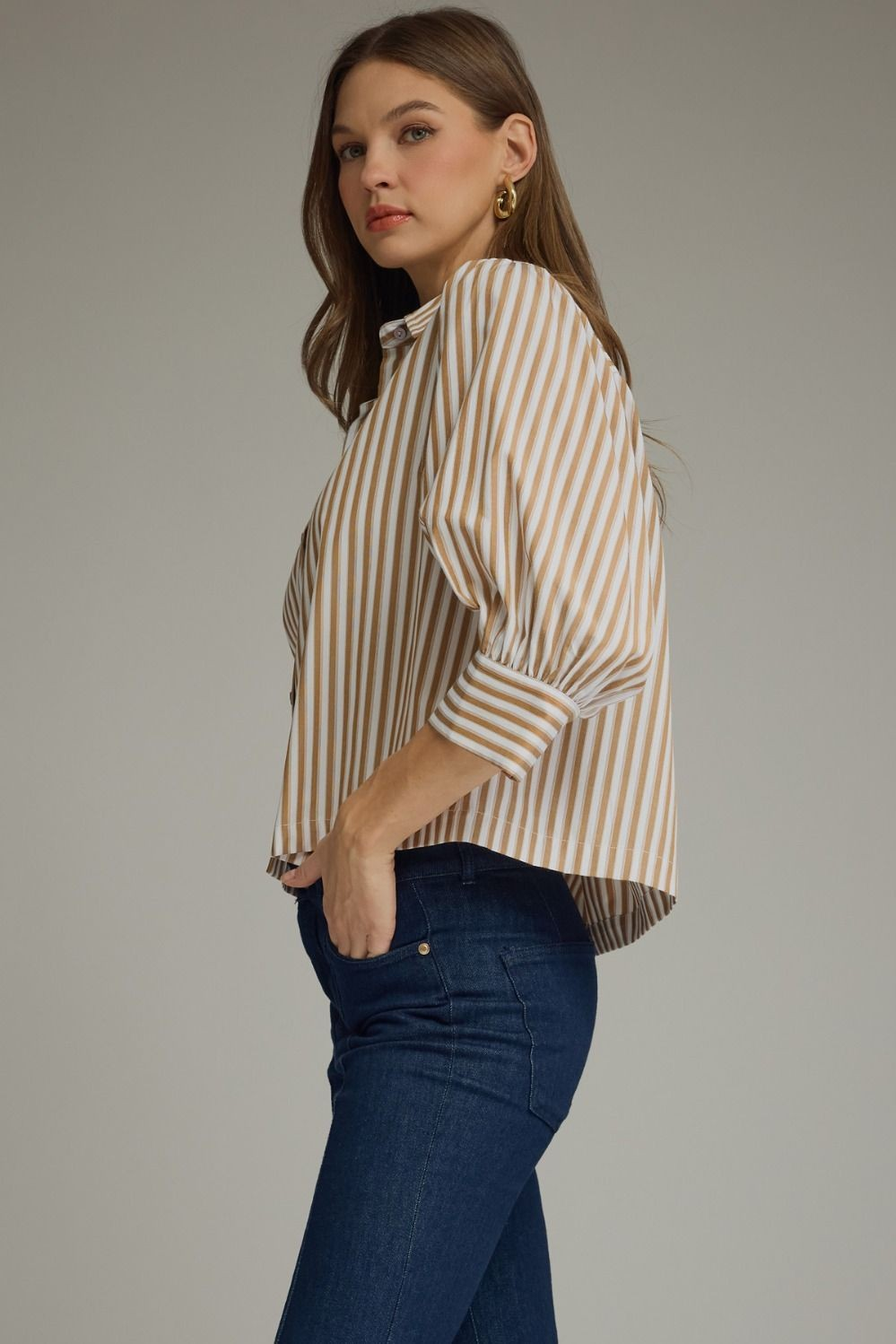 Golden Wheat Button-Up