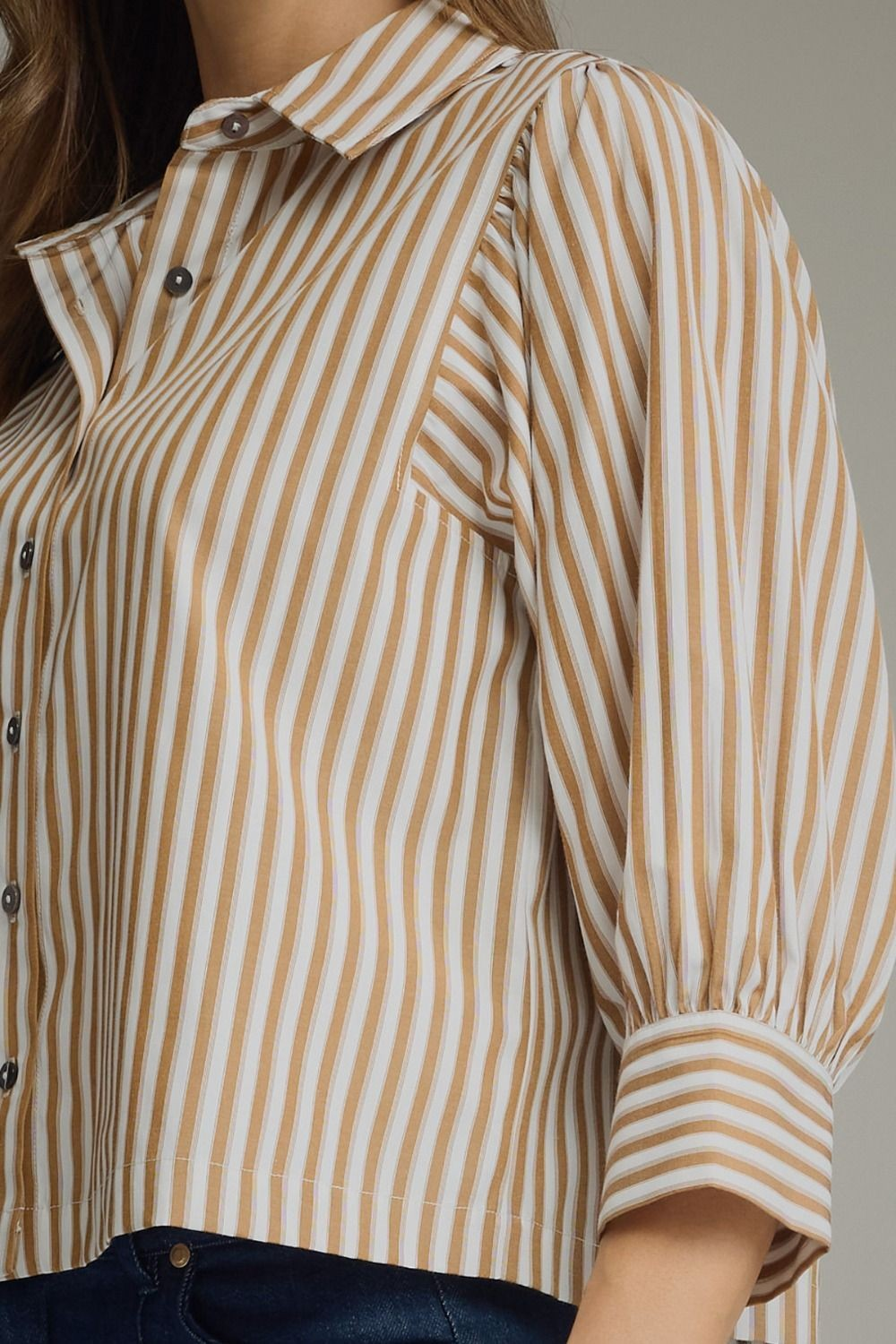 Golden Wheat Button-Up