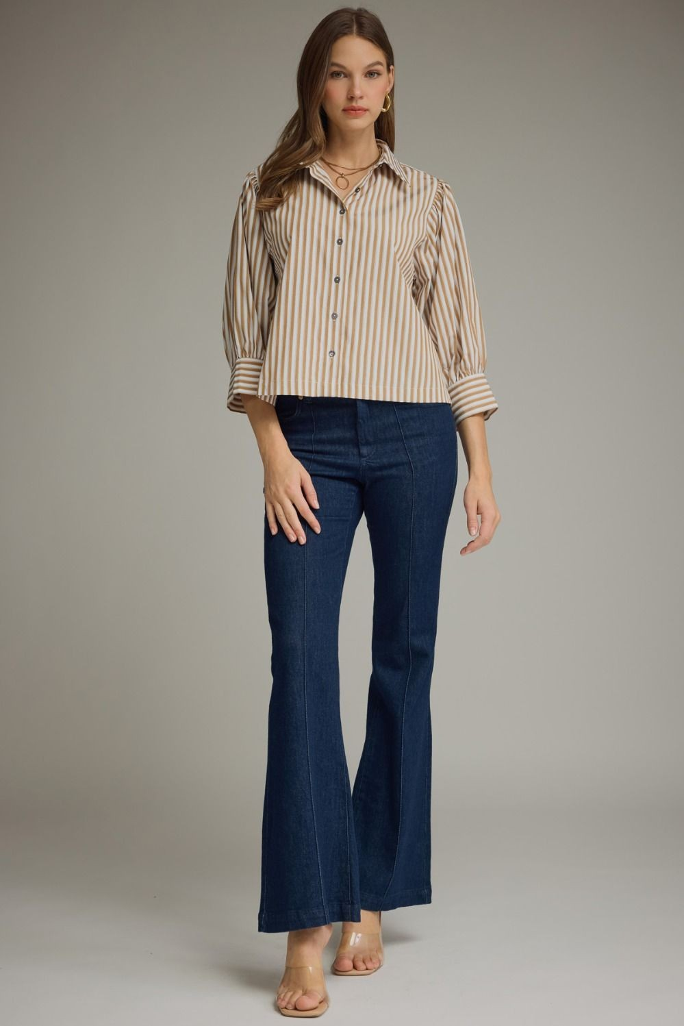 Golden Wheat Button-Up