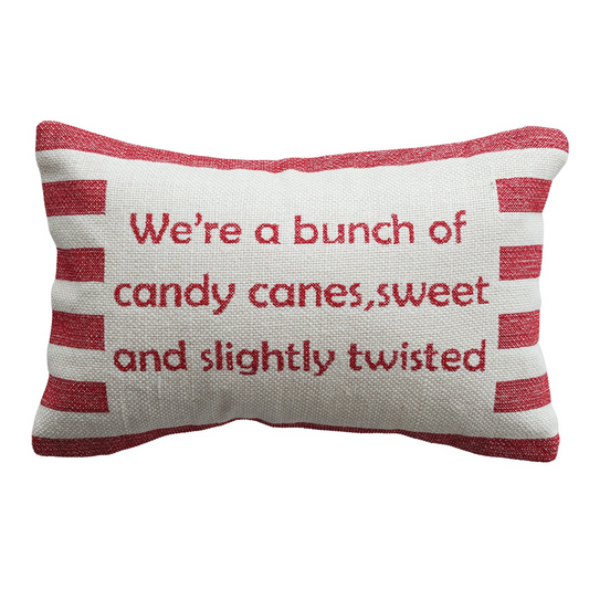 Candy Canes Lumbar Pillow
