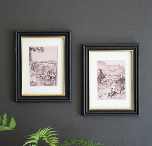 Framed Charcoal Sketch