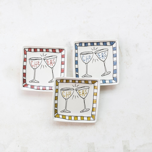 Cheers Stoneware Dish
