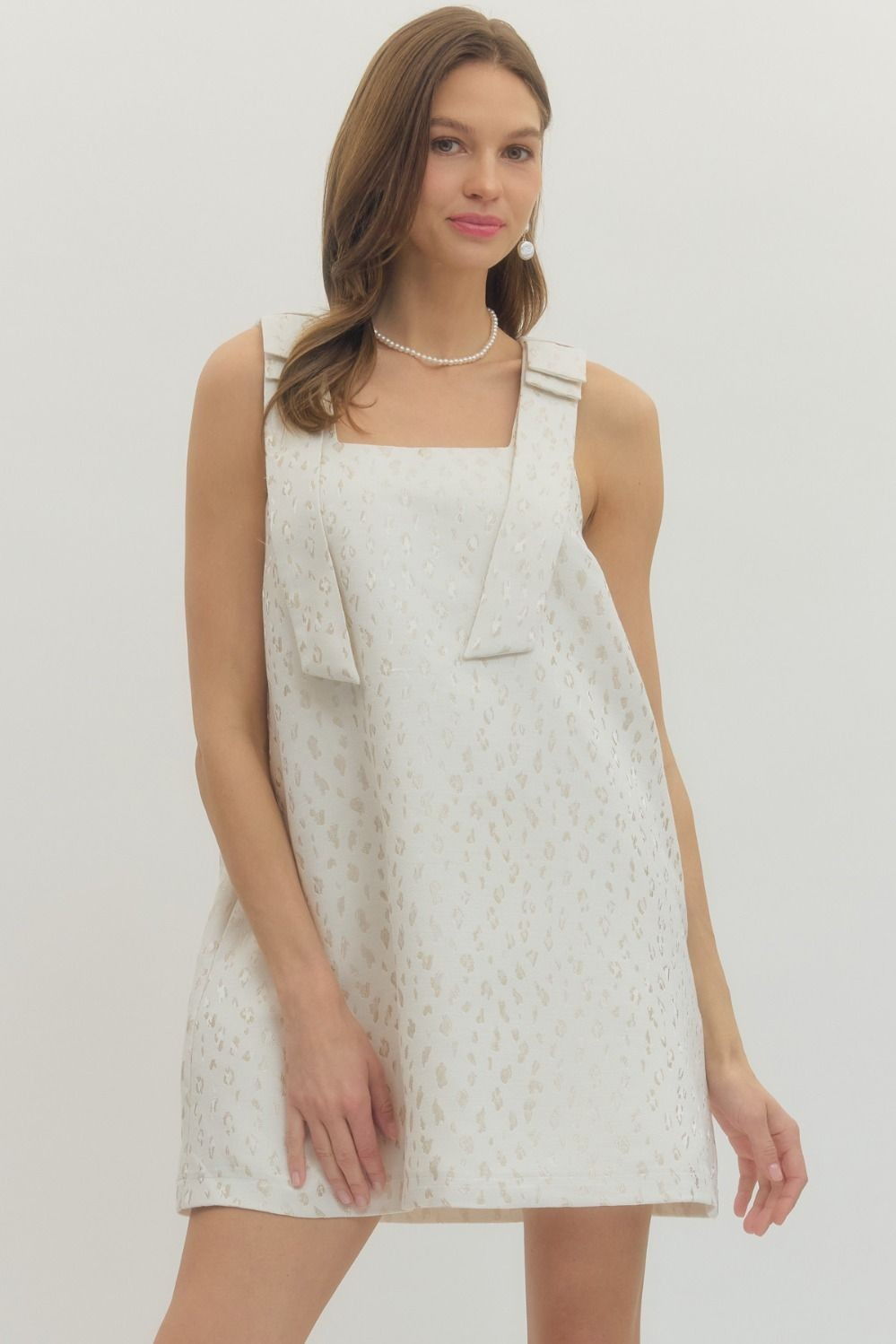 Cheetah Jacquard Dress