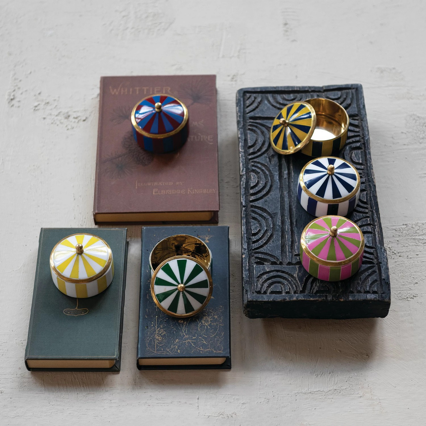 Striped Trinket Box