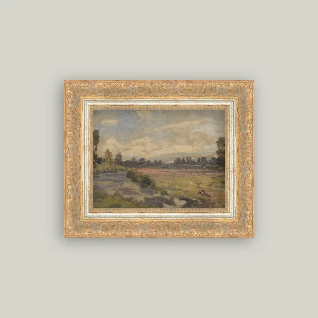 Beneath A Clouded Sky Framed Art