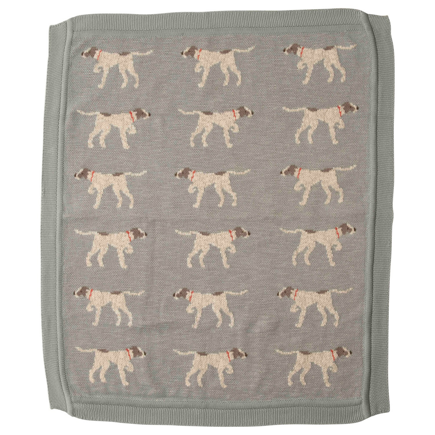 Cotton Knit Pointer Blanket