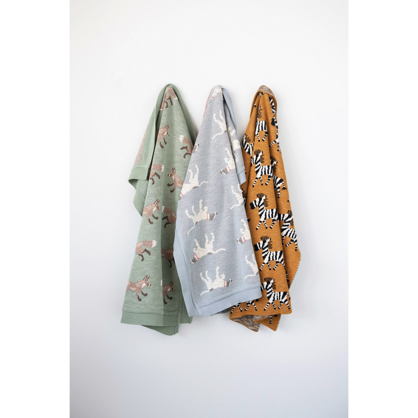 Cotton Knit Pointer Blanket
