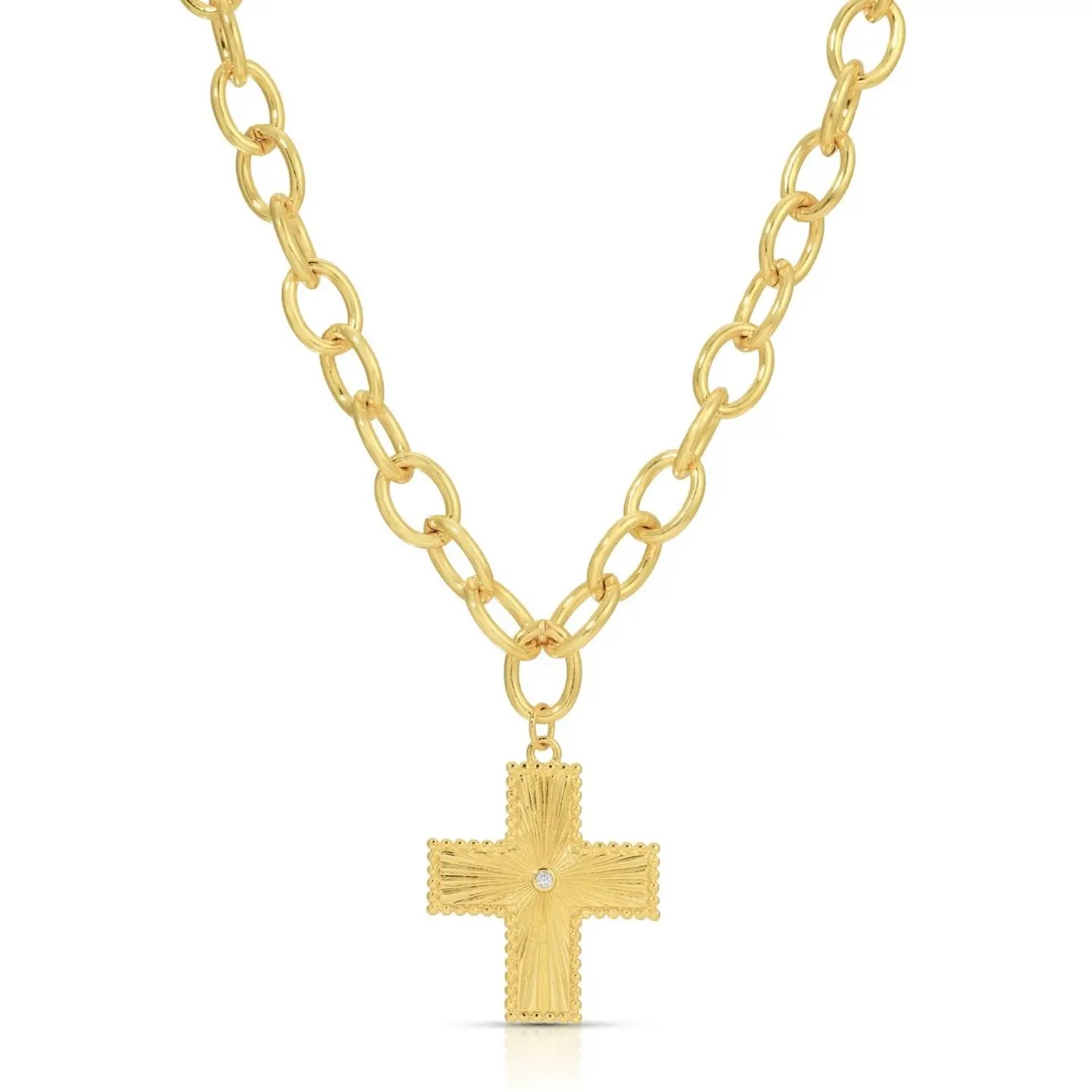 Chunky Cross Necklace